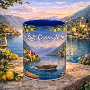 Lake Como Italy Scene Mug | Accent Coffee Mug 11oz