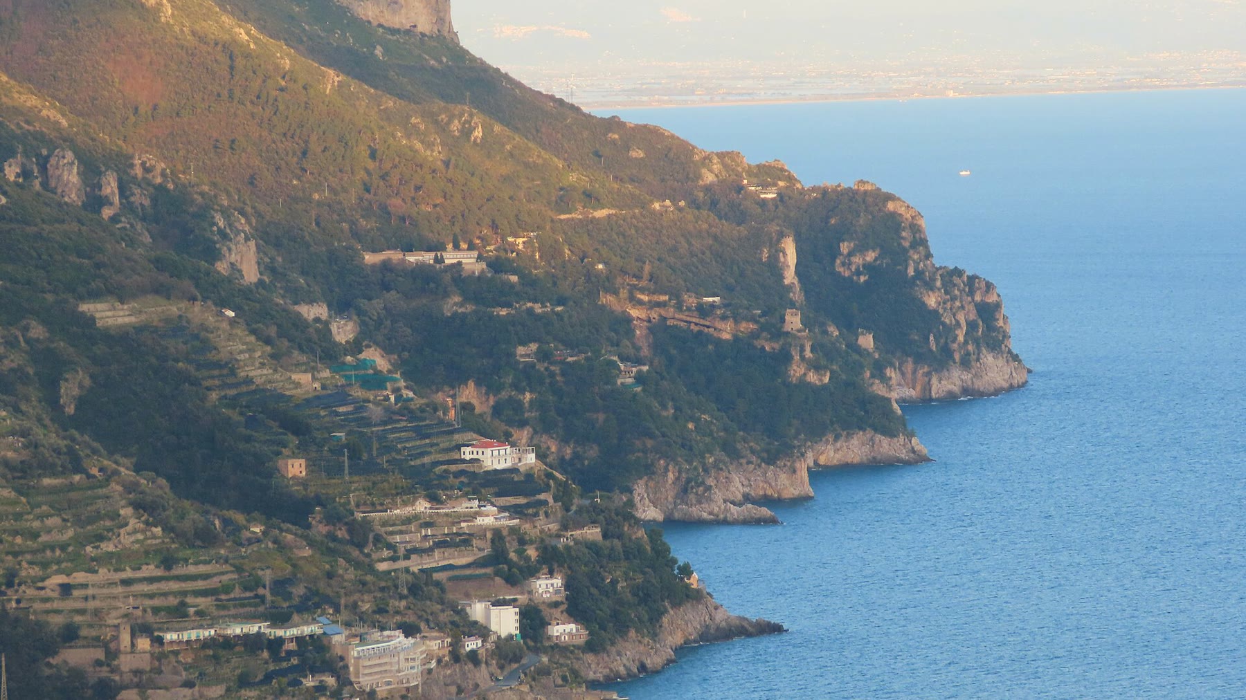Amalfi Coast evening coastal light for Amalfi Coast sunset romance readers with civic dusk honesty still named