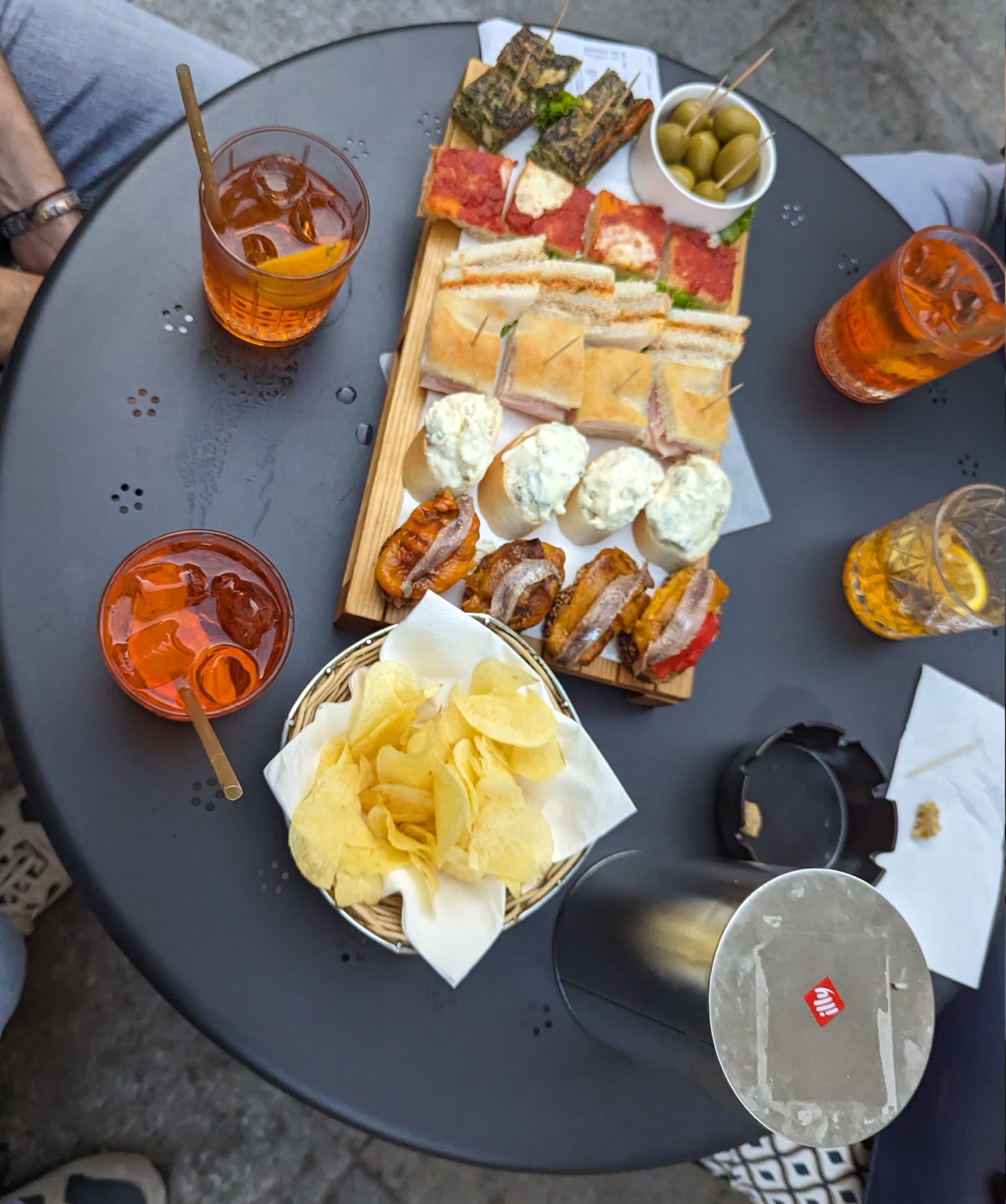 Italian aperitivo romance evening-drink climate with classic aperitif glass and civic hour still named