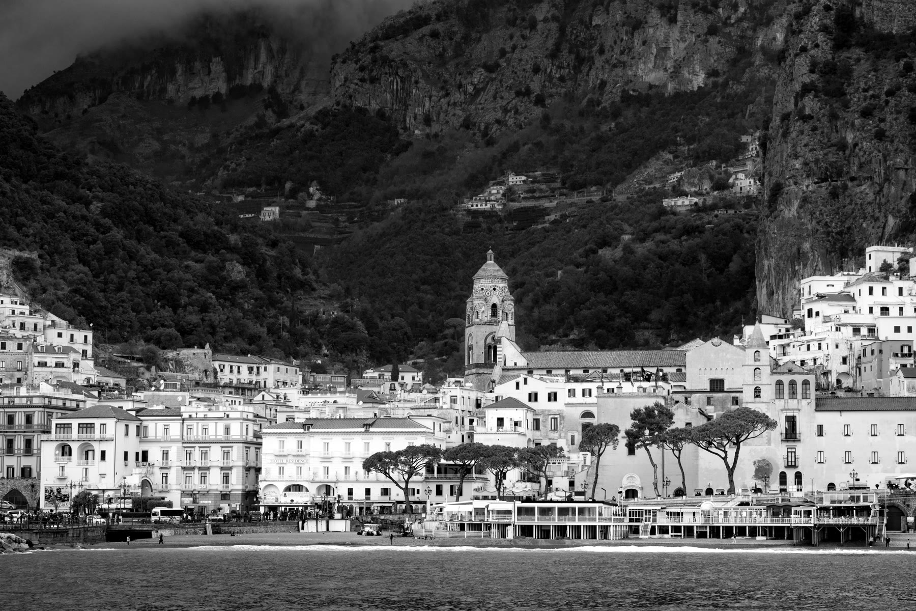 Amalfi Coast winter for romance readers with off-season town climate and living harbor still named