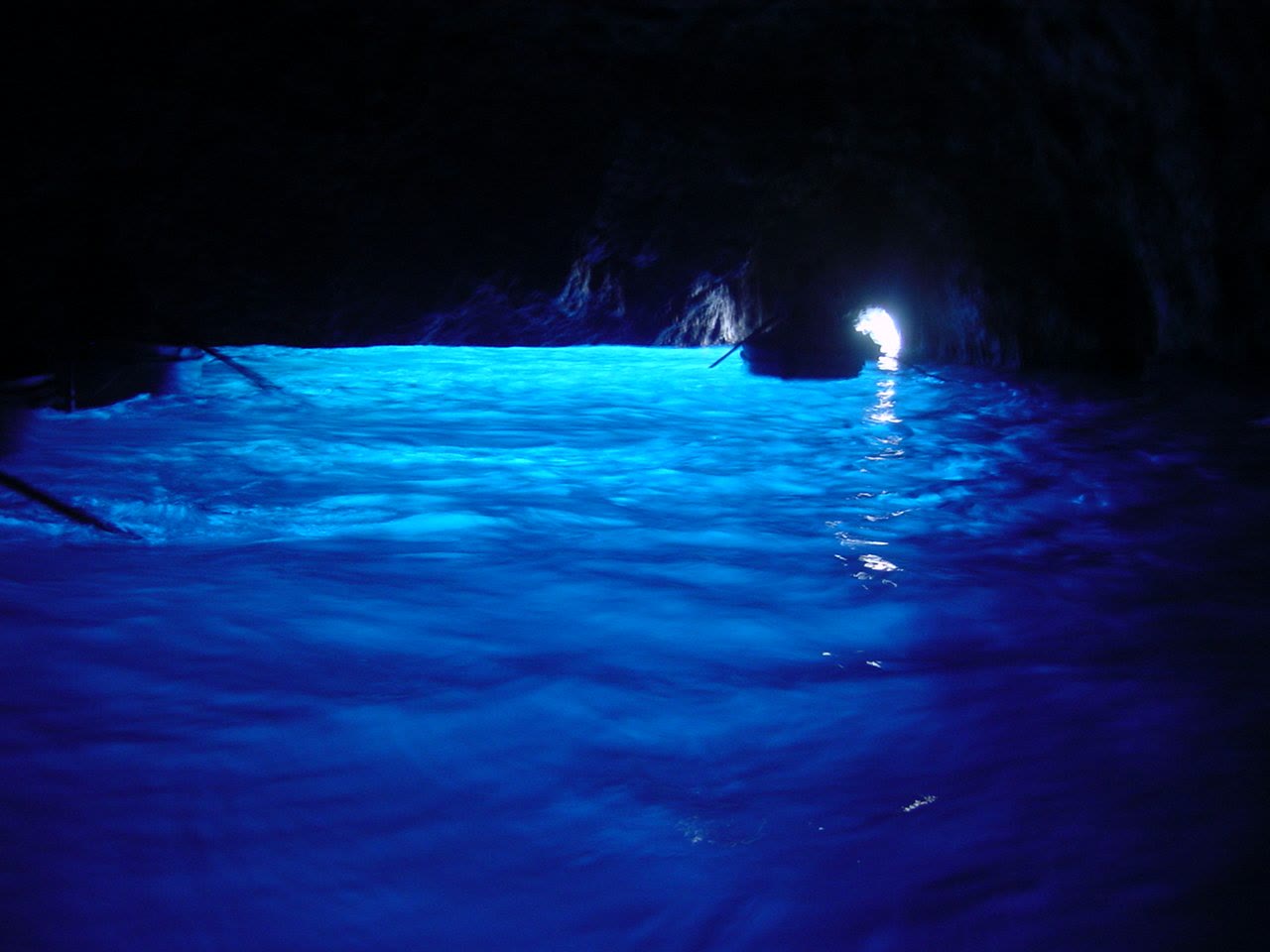 Emerald Grotto Grotta dello Smeraldo near Conca dei Marini with Amalfi Coast sea-cave climate still named