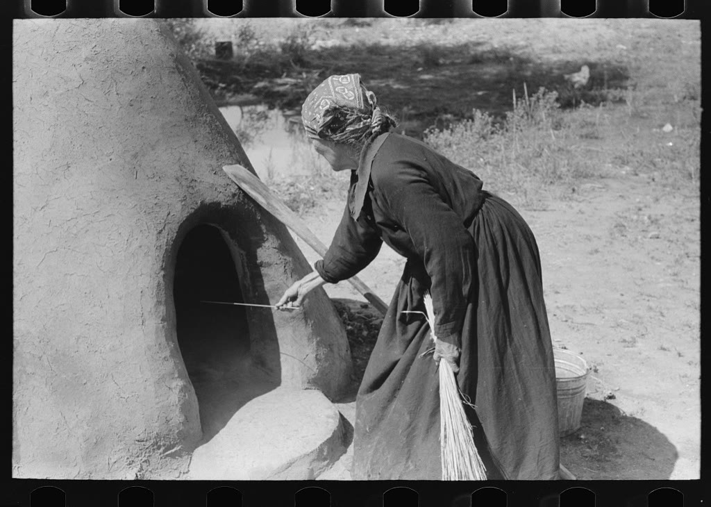 Italian bread oven romance with wood-oven climate and baker-hour place door still named
