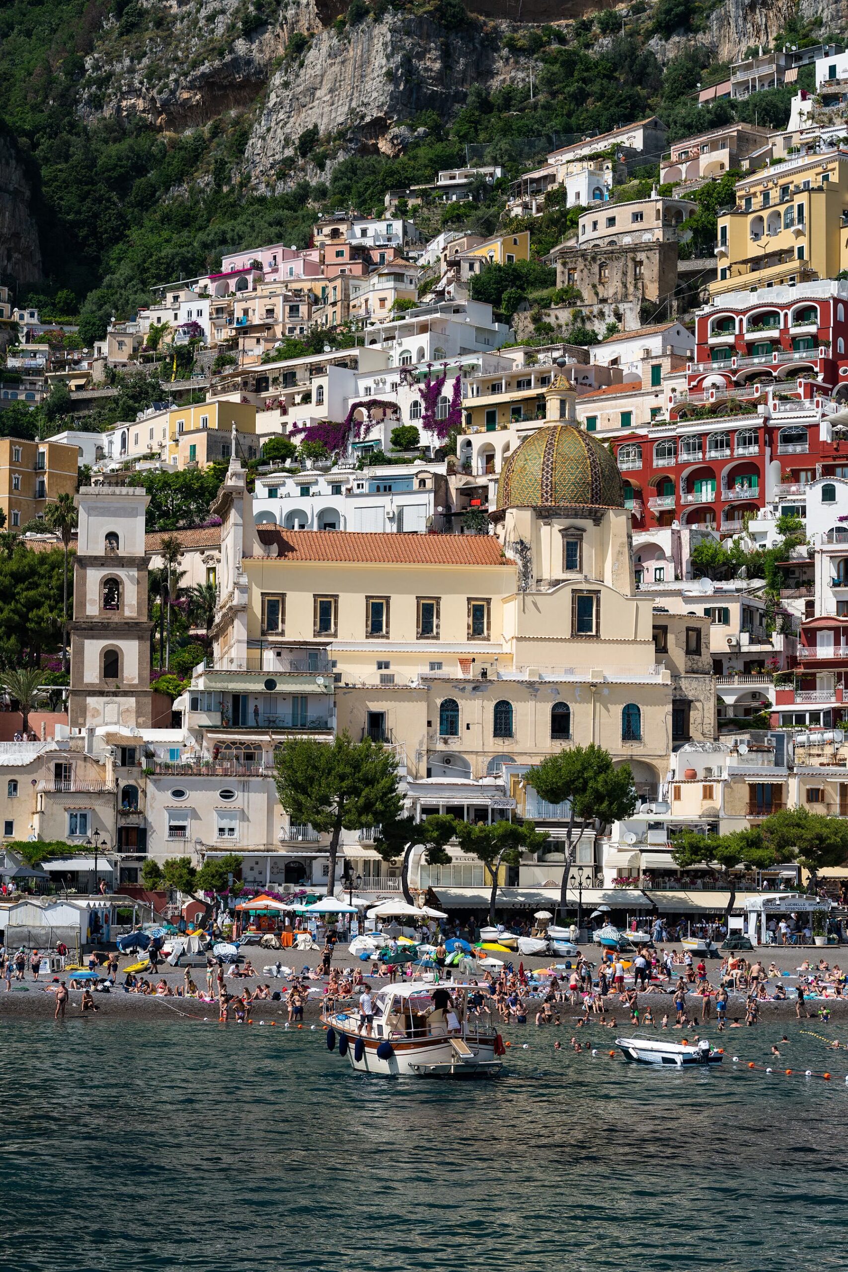 Positano coast near Li Galli for romance readers with siren-islands climate still named