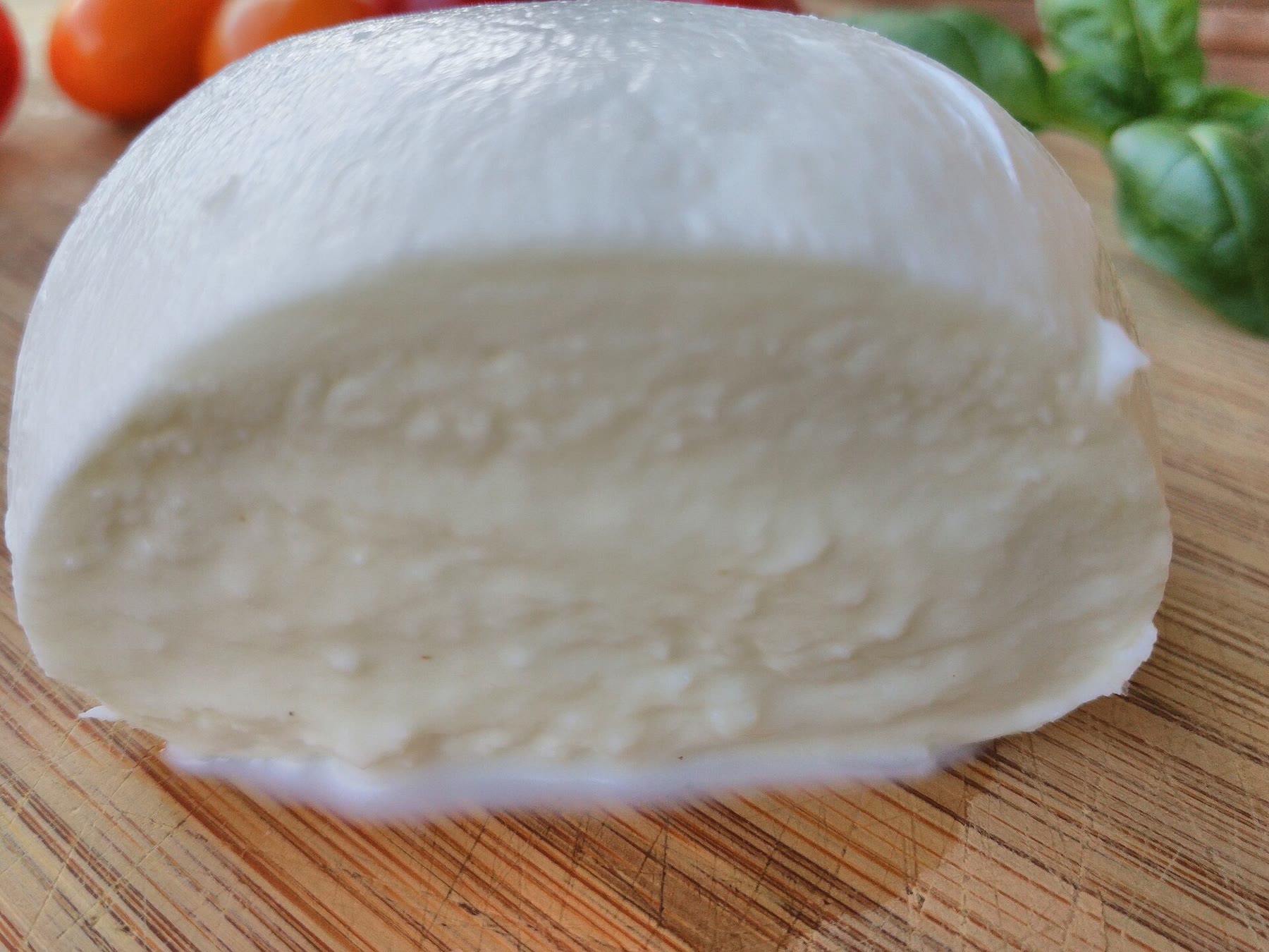 Italian mozzarella di bufala with Campania fresh milk kitchen climate still named