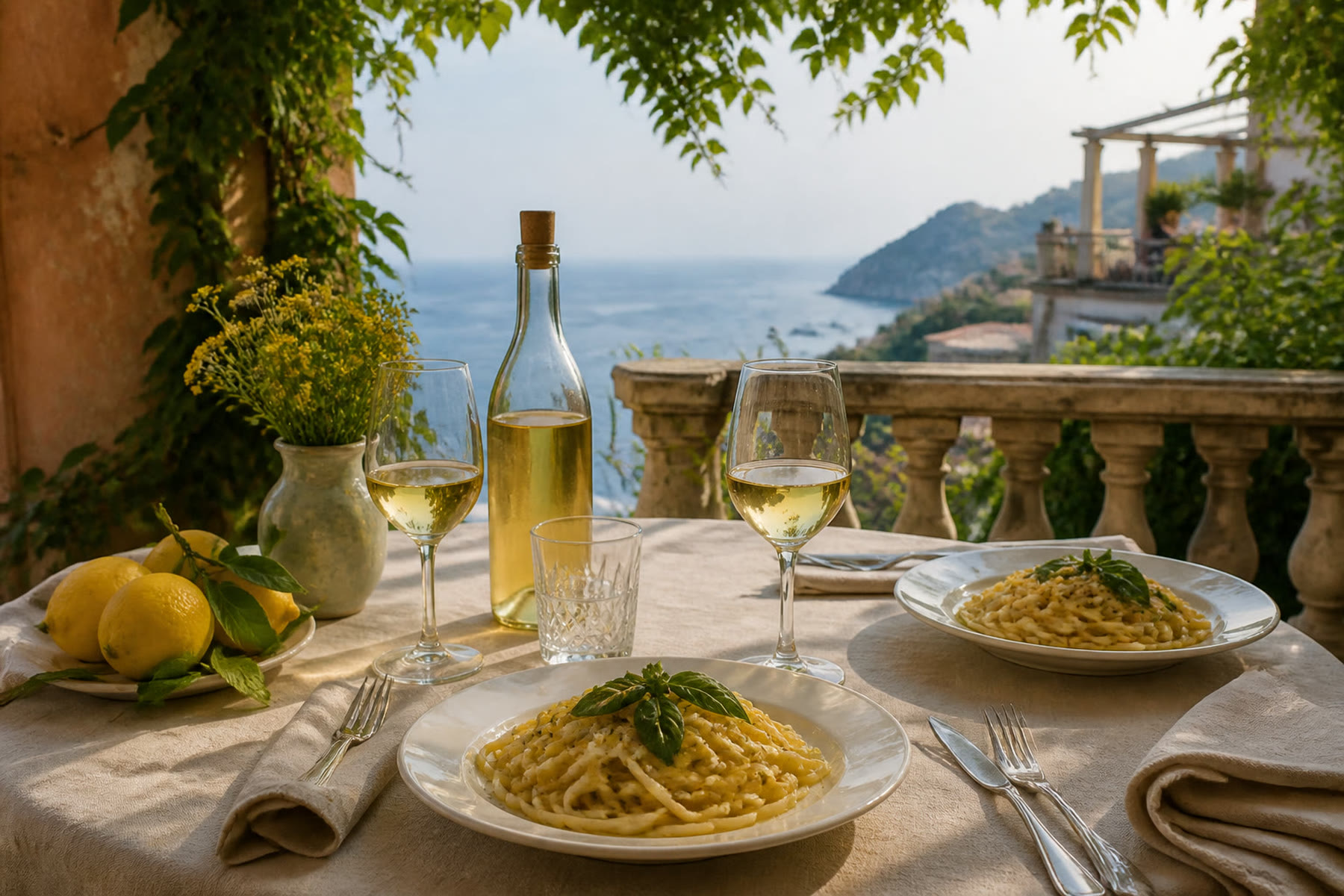 Lemon terrace on the Amalfi Coast for Amalfi Coast coffee mug mornings that remember husbandry beside romance reading
