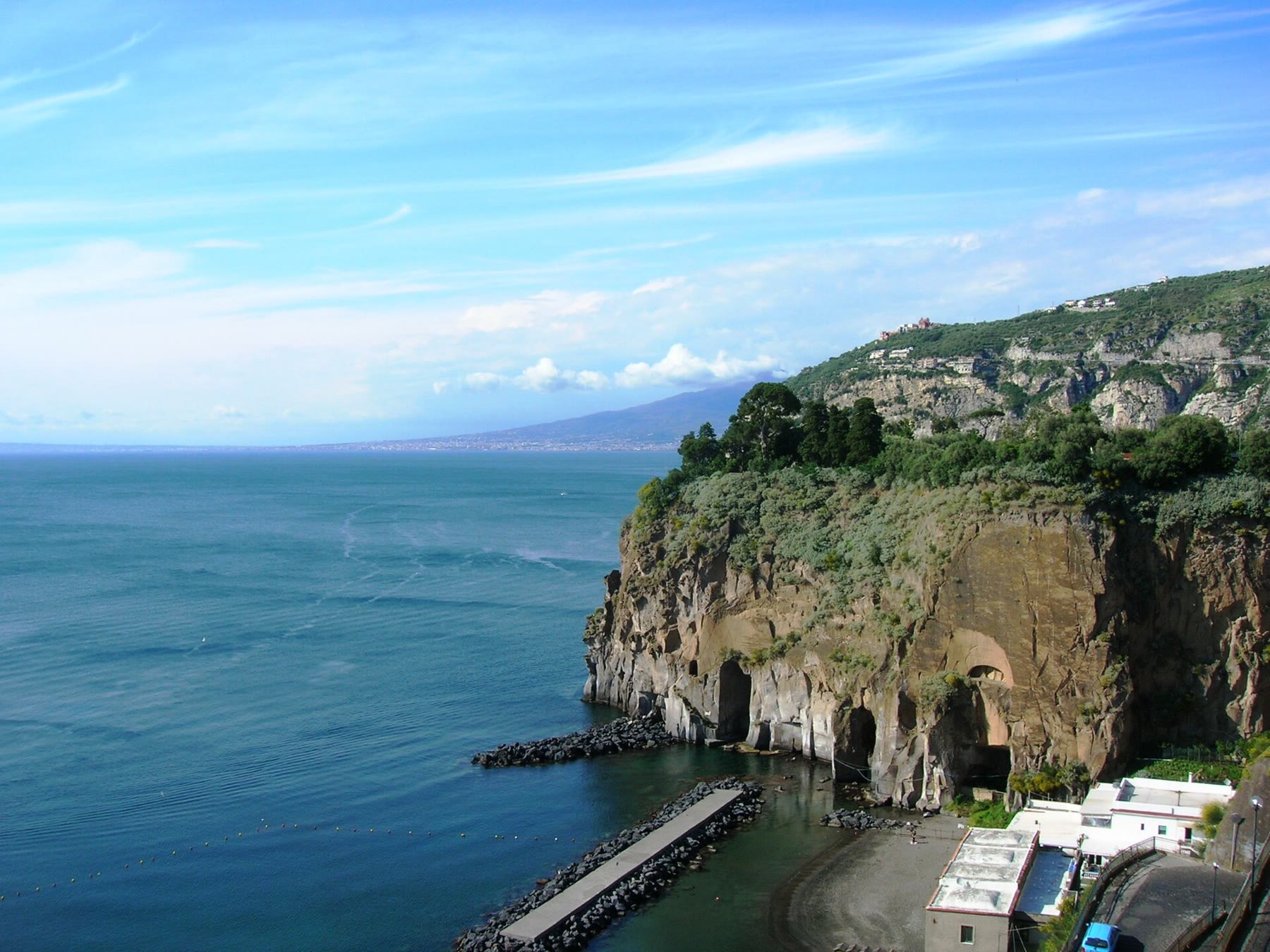 Marina di Cassano at Piano di Sorrento for romance readers with marina-promenade climate still named
