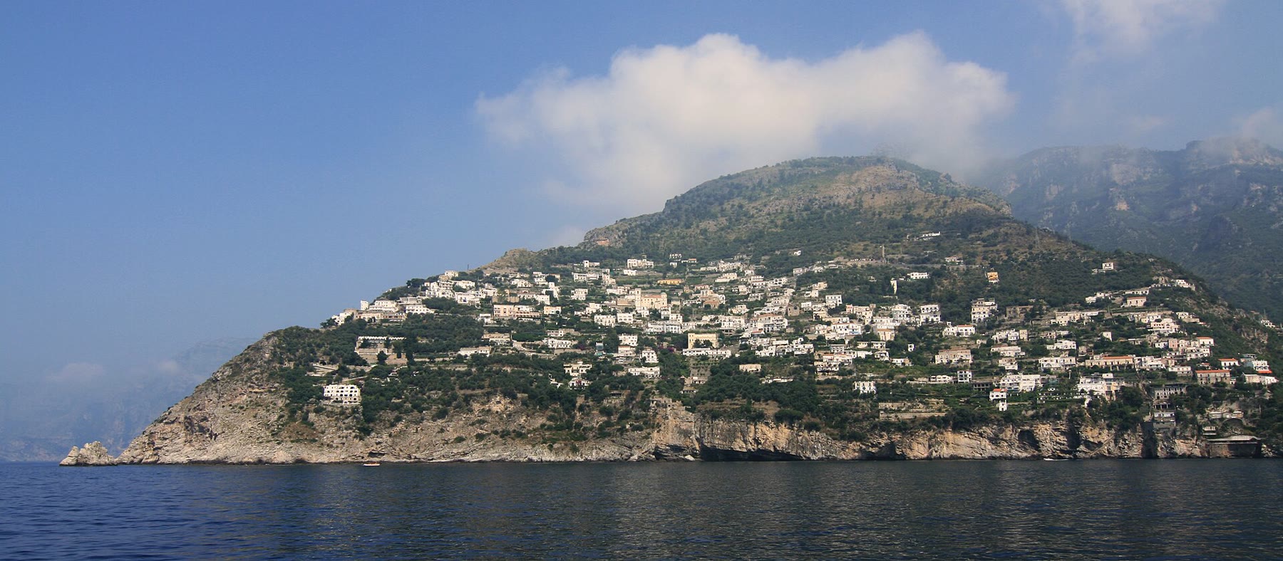 Praiano cliff-town climate on the Amalfi Coast with Campania stair and sea honesty still named