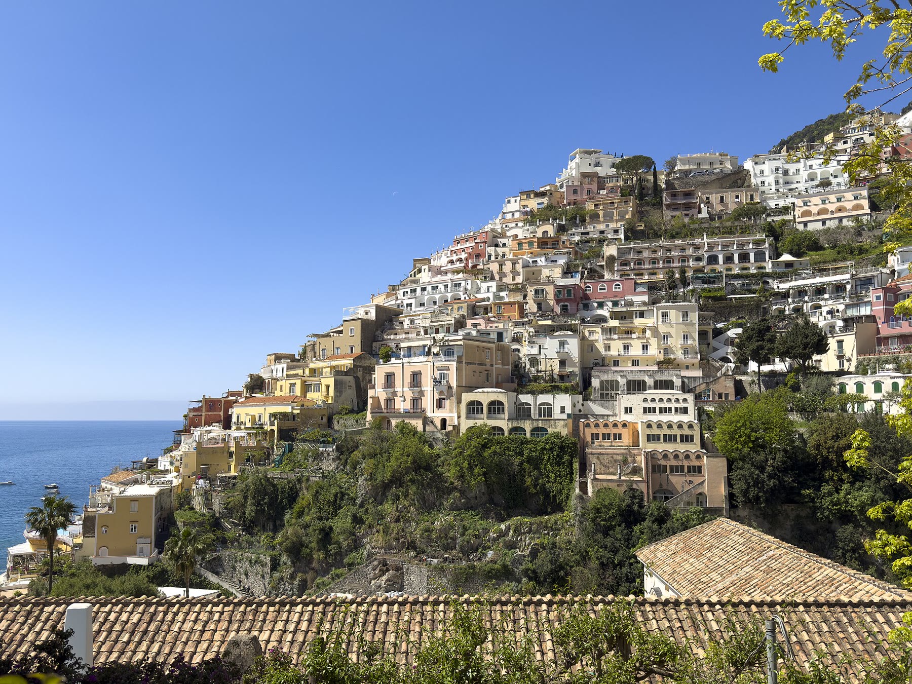 Positano bay stack from the water for Positano stairs romance readers with vertical town honesty still named