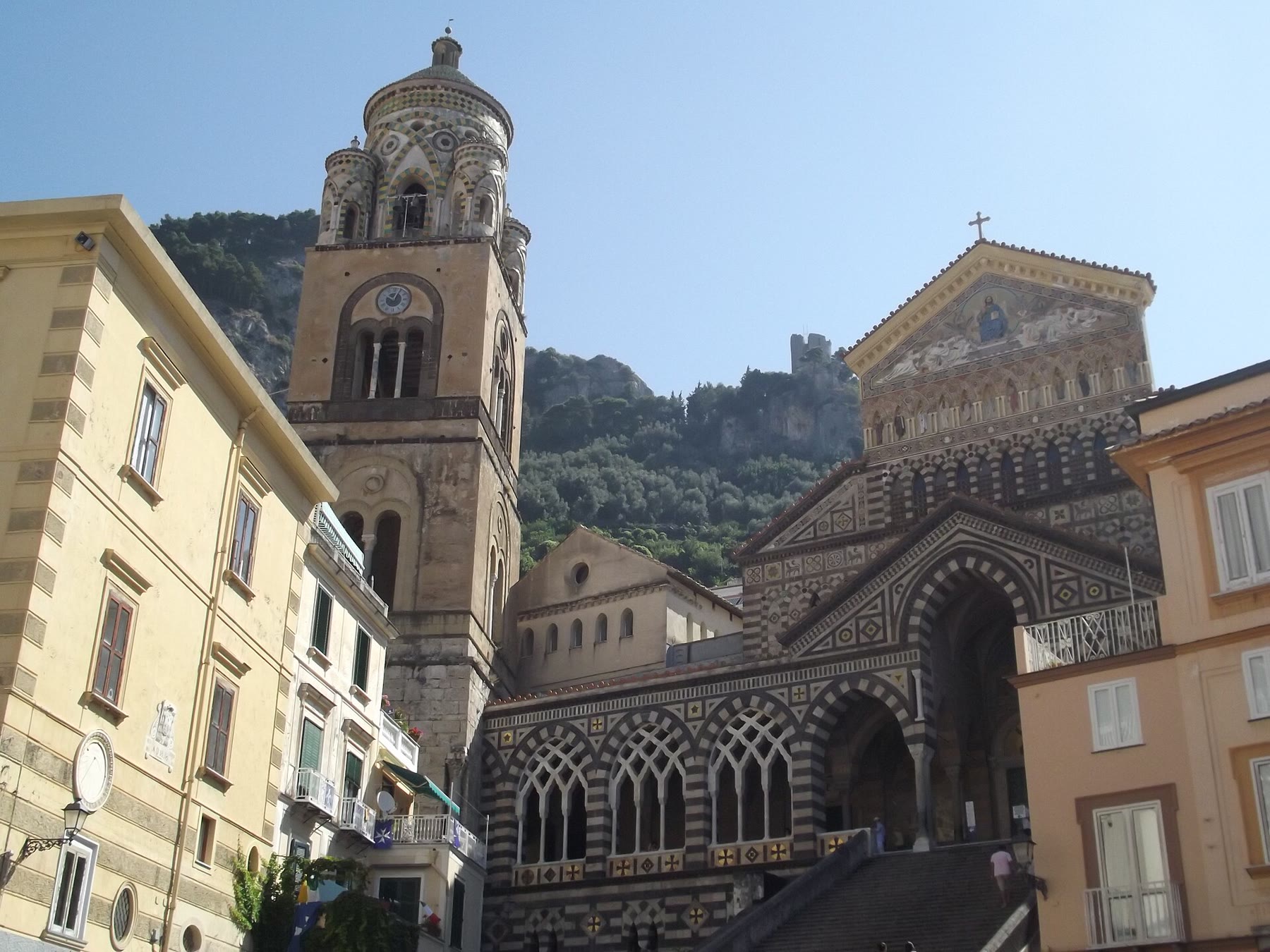 Capri Piazzetta clock tower for romance readers with square-crush climate and living Piazza Umberto still named