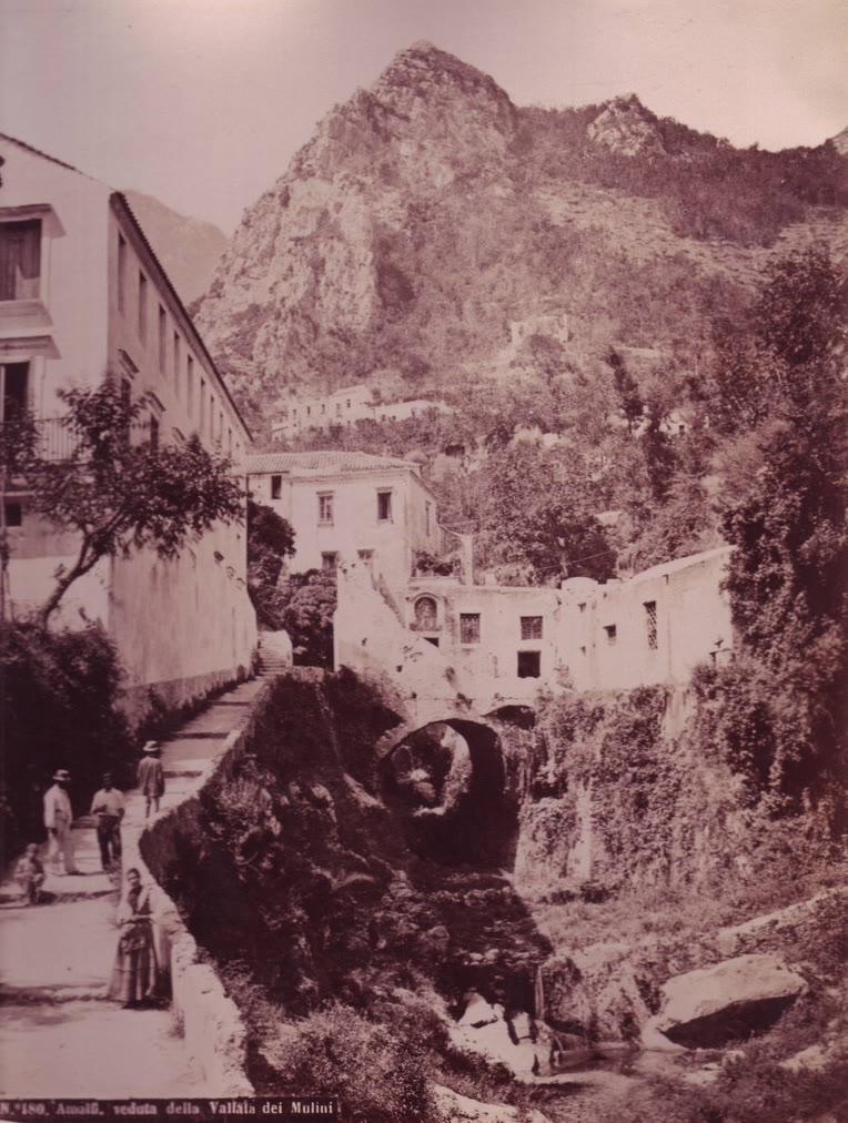 Valle dei Mulini paper-mill valley above Amalfi with Campania gorge climate still named