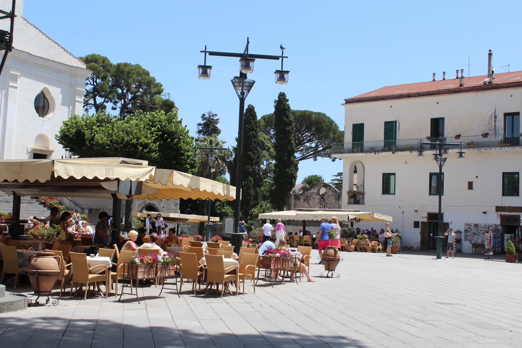 Ravello height climate near Villa Rufolo with Amalfi Coast overlook honesty still named